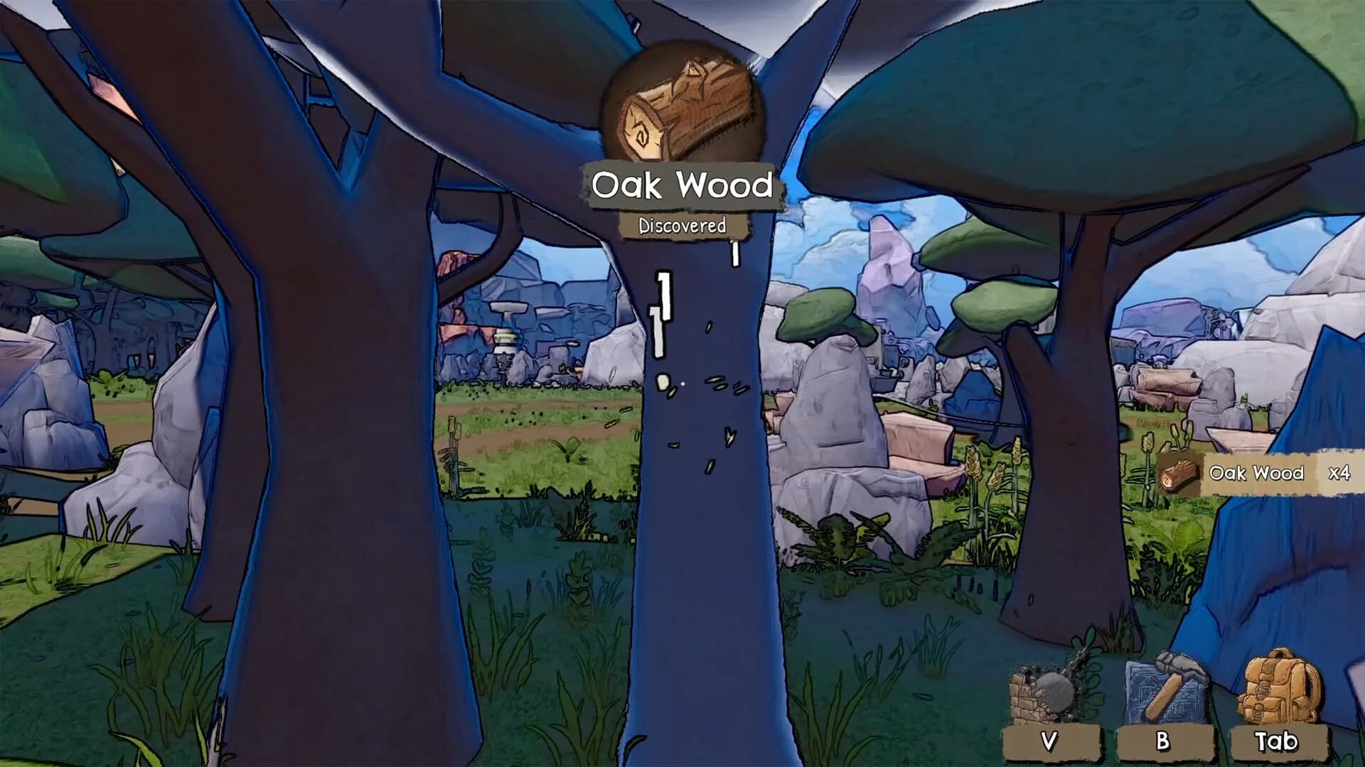 Oak Wood discovery during tree gathering